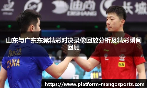 山东与广东东莞精彩对决录像回放分析及精彩瞬间回顾